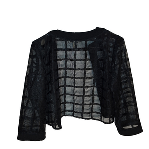 NWT / MAYA BROOKE/ LADIES CARDIGAN DRESS JACKET / BLACK/ SIZE 8